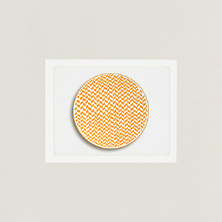 ランチョンマット 《アンテルリーニュ》 - ホワイト | Hermès